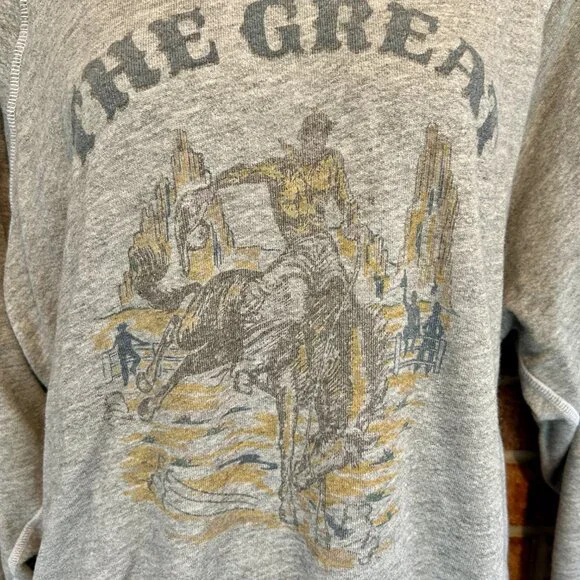 THE GREAT. College Sweatshirt With Rodeo Graphic Medium - Picture 4 of 10